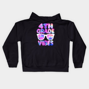 Back To School 4th Grade Vibes First Day Teacher Kids Hoodie